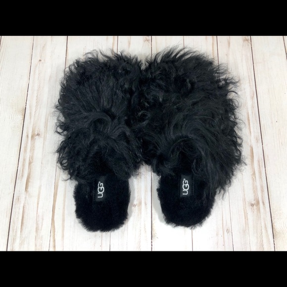ugg fluff momma mongolian clog slippers